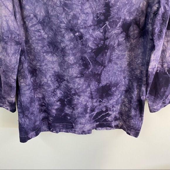 Anthropologie Amadi Hilde Tie Dye Linen Blend Blazer - Picture 13 of 14